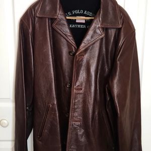 U.S. Polo Assoc. Men's Leather Coat